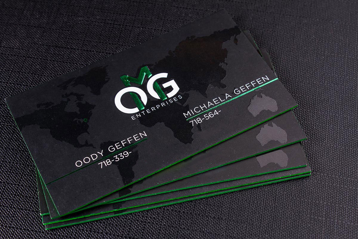 2-sided Spot UV Business Cards | Luxury Printing