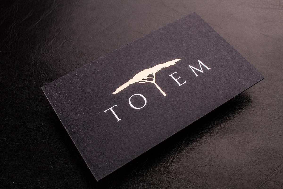 100 Business Cards Black Metallic Foil Embossing 16PT Black Matte